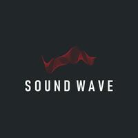 sound wave logo design concept line music wave with colorful color illustration, poster template vector