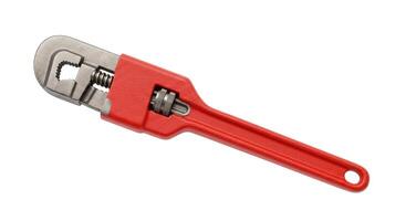 A red tool with a handle and a red handle photo
