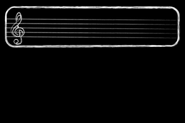 Music education design treble clef and staff with copyspace