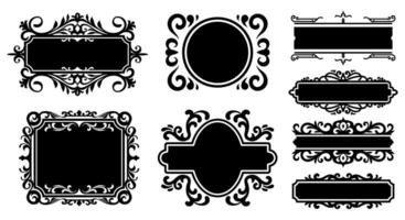 Elegant vintage border for timeless design projects. Classic ornate frame for invitations and stationery. vector