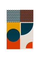 Bohemian Wall Art with Geometric Forms vector