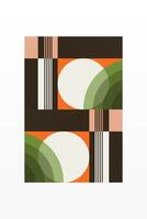 Boho Wall Art with Minimal Design vector
