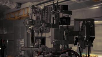 CGI Advanced science laboratory equipment set up in a secret bunker for research video