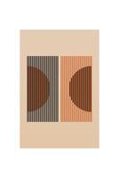 Tribal Boho Wall Art with Ethnic Patterns vector