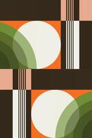 Modern Boho Art Print with Natural Vibes vector