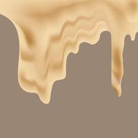 Melting chocolate background. Dripping melted chocolate. vector