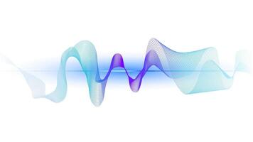 abstract sound wave on white background illustration vector