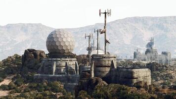 CGI Military base in mountains, operational during daylight video
