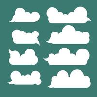 Speech bubble cloud, speech balloon, chat bubble line art icon for apps, poster, infographics, quotes and websites vector