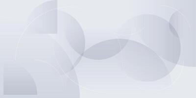 Modern White Background. Technology Banner. Circle Illustration. Abstract Business Wallpaper vector