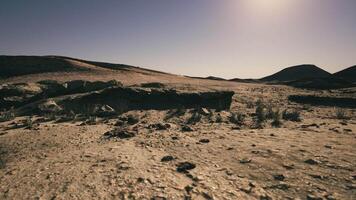 CGI Desert landscape in Mongolia under a clear sky during daytime video