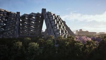 CGI Modern urban architecture highlights design in a vibrant cityscape video
