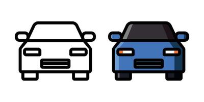 simple line car icon vector