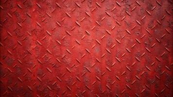 Red and rusty metallic textures pattern and a worn industrial steel surface create a rugged backdrop. photo