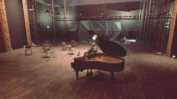 CGI An empty opera house stage set for an evening of classical performances video