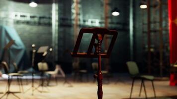 CGI A vintage opera stage prepared for a performance in a historic theater video