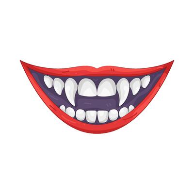 Vampire Mouth with Fangs
