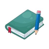Notebook and Pencil vector