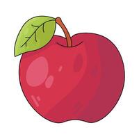 Red Apple illustration vector
