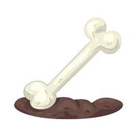 Bone in Dirt vector