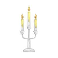 Lit Candelabra illustration vector