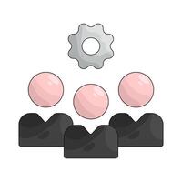 Teamwork and Collaboration vector