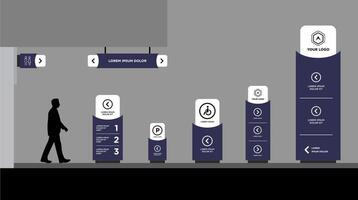 Set of signage vector