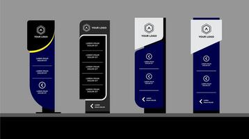 Signage Stand Mockup vector