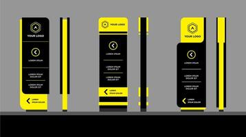 Signage System Design modern vector