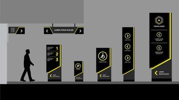 Digital signage traffict vector