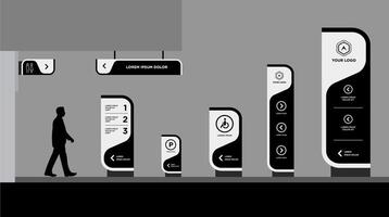 Signage and Wayfinding Designs signage vector
