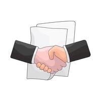 Handshake Over a Contract vector
