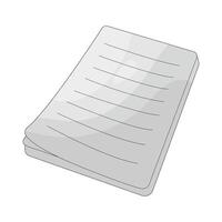 Stack of Lined Paper vector