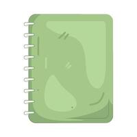 Green Spiral Notebook vector