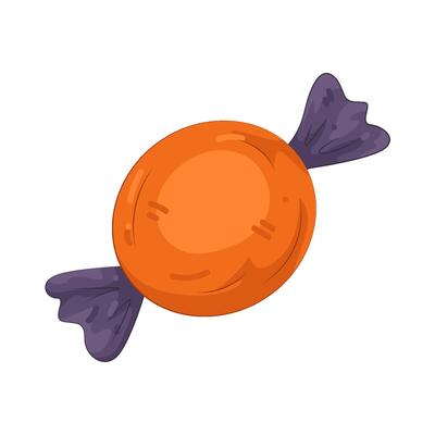 Halloween Candy in Orange Wrapper