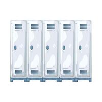 Row of School Lockers vector
