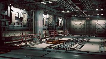 CGI Industrial corridor in a futuristic setting showcases advanced technology video