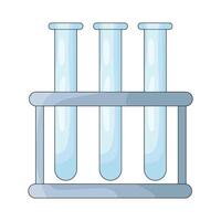 Test Tubes in Rack vector