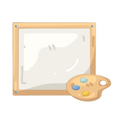 Blank Canvas with Palette