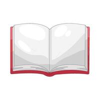 Open Book with Blank Page vector