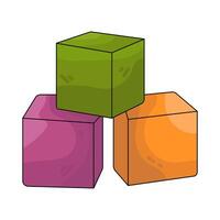 Stacked Building Blocks vector