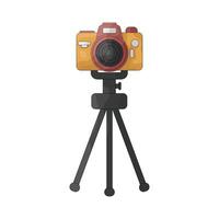 Camera on a Tripod vector