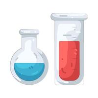 Science Beaker and Flask vector