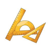 Geometry Rulers and Protractor vector