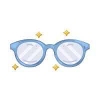 Light Blue Glasses with Sparkles vector