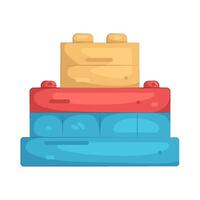 Stacked Toy Blocks vector