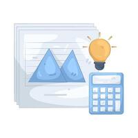 Graphs with Calculator and Lightbulb vector