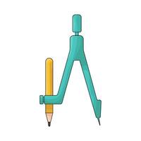 Compass with a Pencil vector