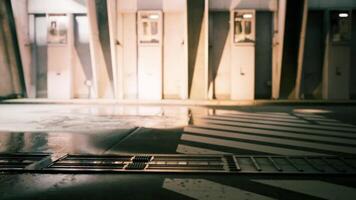 CGI Urban architecture reflects modern design in a spacious indoor area video
