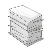 illustration of stacked paper vector